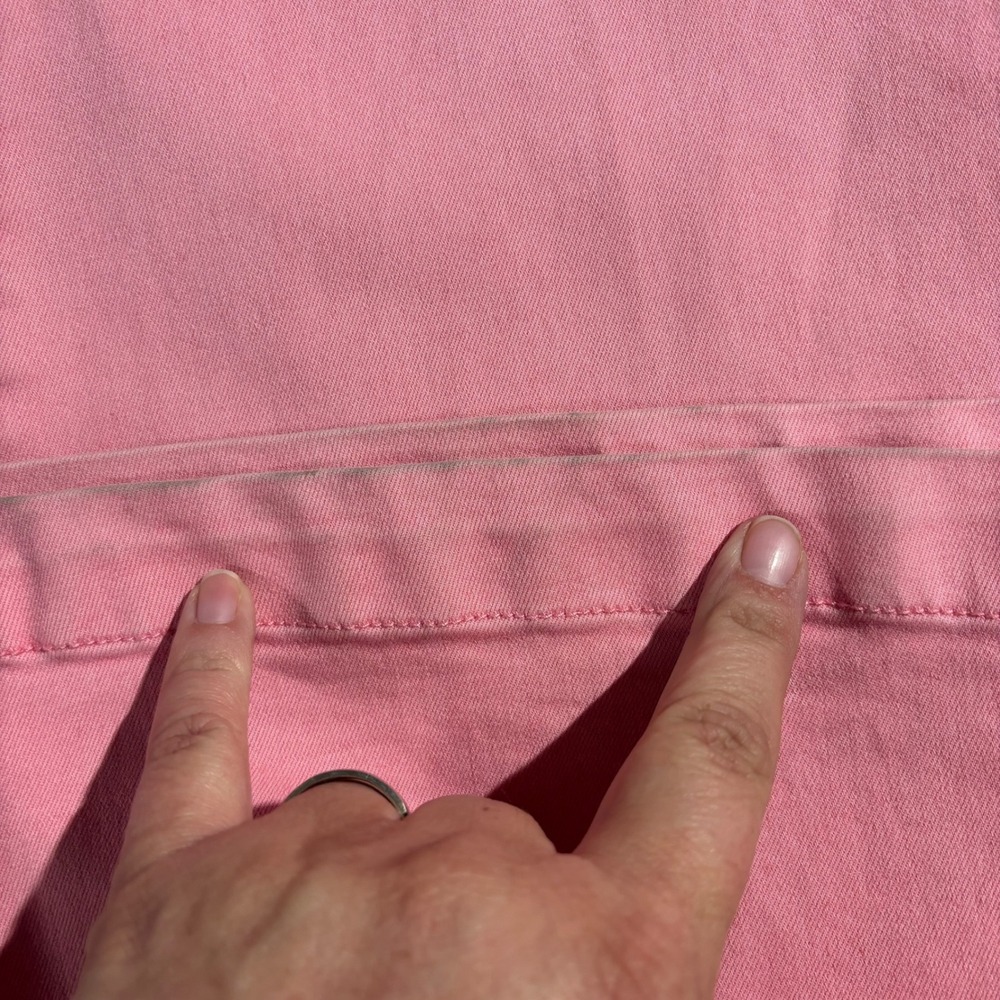 We The Free Venice Beach Flare Jeans Peony Pink High Rise Bell Bottom Size 31 - Picture 10 of 14